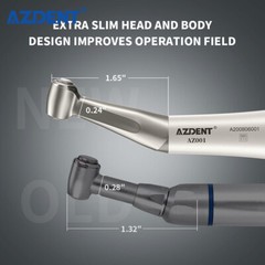 Joydental 1:1 Drive Dental Slow Speed Handpiece Contra Angle Push Button Chuck