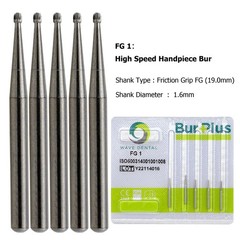 Wave Dental Carbide Bur Round Diamond Bur Long Round Ball Surgical High Speed FG