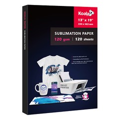 Koala 120g Sublimation Paper 13×19 120 Sheets Inkjet Heat Transfer Cotton Poly
