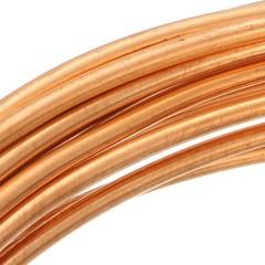 Refrigeration Tubing 2mm OD 1mm ID 6.5Ft Length Copper Tubing Coil
