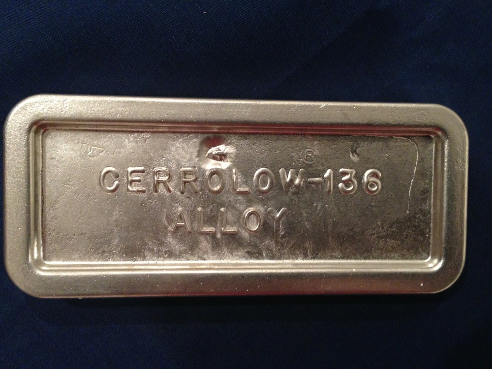 Cerrolow 136 Low Temperature Alloy – 1 lb. Ingot