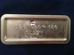 Cerrolow 136 Low Temperature Alloy – 1 lb. Ingot