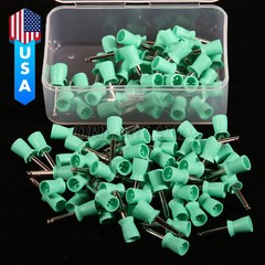 100 PCS Dental Prophy Polishing Cup Latch Type for Contra Angle Handpiece USA