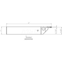 Iscar Heli-Grip 2500558 External Right Hand Indexable Grooving Toolholder