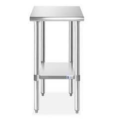Stainless Steel Work Table 12 x 24 Inches, NSF Commercial Kitchen Prep Table …