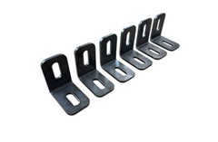 3″ x 3″ x 2″ x 1/4″ STEEL 90° ANGLE BRACKET BRACE (6 pack) with slots