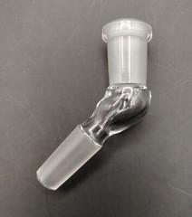 DISCOUNTED 10mm 45 Degree Angle Glass Ground Joint Attachment Adapter GonG Elbow