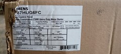 SIEMENS PUMP CONTROL PANEL 87HUG6FC, 50HP ,TYPE 3R NEW IN BOX! MAKE OFFER!