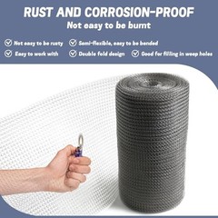 304 Stainless Steel Mesh Roll 5″ x 30ft Rodent Proofing Gap Blocker Wire Fabric
