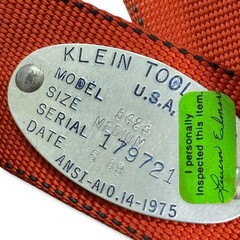 Klein Tools 5423 Fall-Arrest Safety Body Harness ANSI-A10.14-1975, Medium