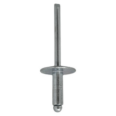 Large Flange All Steel Pop Rivets 3/16″ x 3/8″ (6-6) Dome Head Blind Qty 50