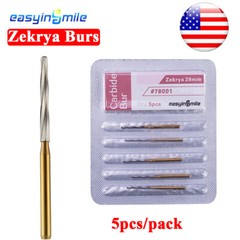10Pcs Surgical Dental Zekrya Burs Tungsten Carbide Cutters Finishing Easyinsmile