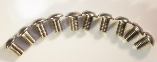 M5 x 0.8 x 10mm 18-8 Stainless Steel Button Head Bolts | Qty 20 | SKU: 6008