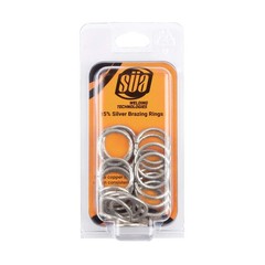 SÜA – 15% Silver Brazing Joint Solder Ring for 3/4” O.D. Tubes – (25 PACK)
