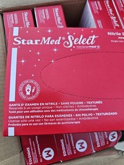Black Nitrile Gloves Examination Glove 1,000 Star Med SemperMed Medium 10 Boxes