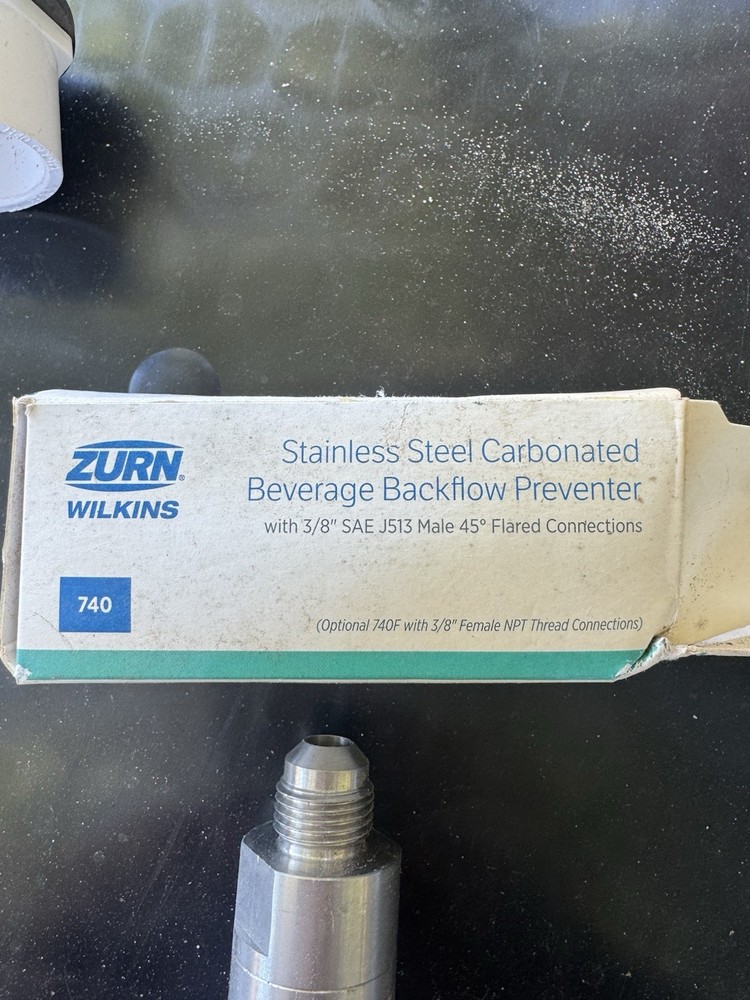 Zurn Wilkins 740F Stainless Steel Carbonated Beverage Backflow Preventer