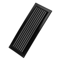 Black Vent Grille 130mm X 300mm / 12.7cm X 30.5cm Flat Vent