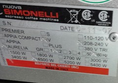 Nuova Simonelli Aurelia V 2 Group Espresso Machine, 4500W, 240V