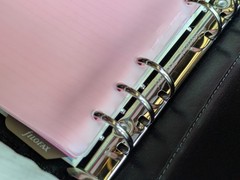 Filofax Holborn Personal Bible Size Black Full Grain Buffalo Leather Used