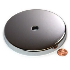 5-Pack 2″ RB50 C8 Ceramic Ferrite Round Base Magnet Anti-Corrosion Chrome
