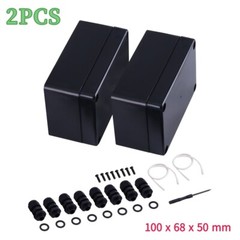 2x Waterproof Plastic Project Box Electronic Enclosure Case 100x68x50mm US Stock