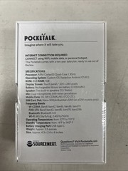 Pocketalk Classic Two Way Language Translator For 74 Languages Pocket Talk White