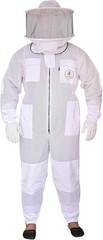 Heavyweight 3 Layer Bee Suit with Round Veil, Fencing Veil & Sting-Proof Gloves