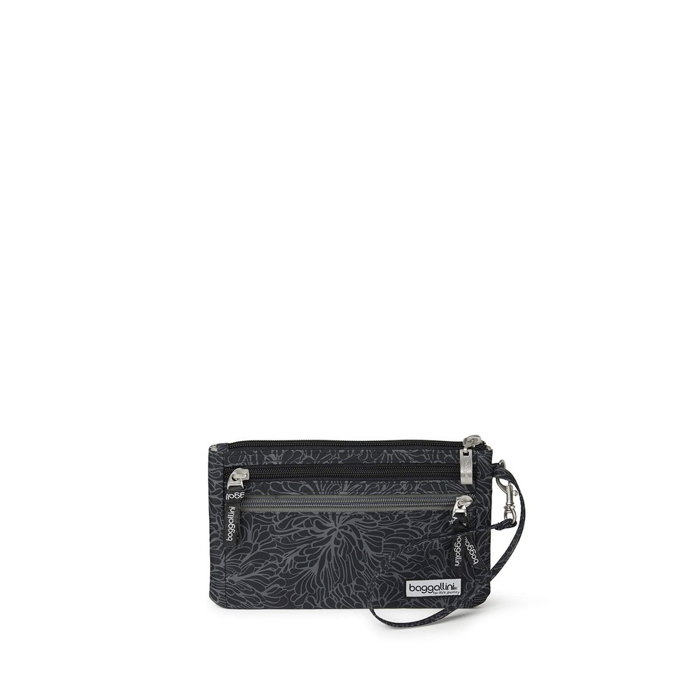 Baggallini Unisex Adult Luggage Only Rfid Currency One Size, Midnight Blossom
