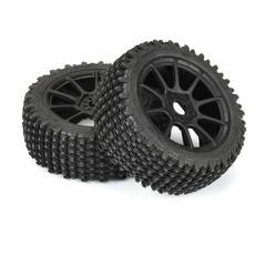 Pro-Line Racing 1/8 Gladiator M2 Fr/Rr Bgytire Mtd Blk Mach 10 2 Pro907421 Rc