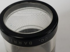 Edmund Scientific Lens Comparator Magnifier Comparator with US Made Leather Case