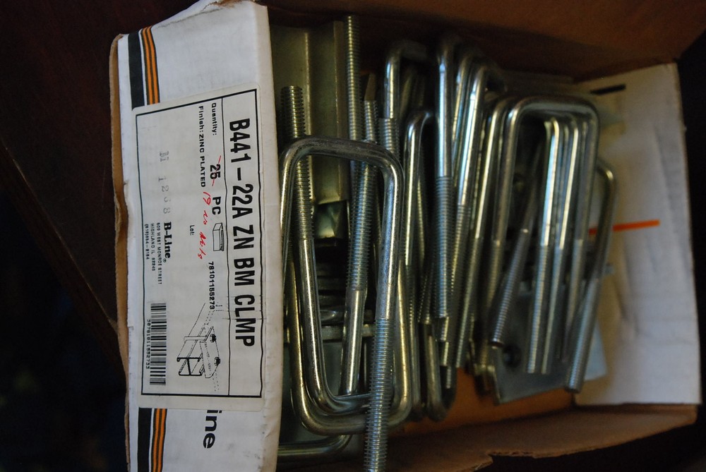 B-Line Systems B500-3 3/8 ZN U-Bolt NEW Box of 50