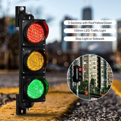 BBMI AC85-265V(4 inch) Traffic Light, Red Yellow Green Black,Green,Yellow