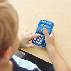 CalcPal EAI-80 Basic Solar Calculator, Dual-Power for School, Home or Office:…