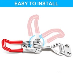 6 Pack Toggle Latch Clamp 4001 Adjustable Latch Smoker Clamps with 24PCS Screws