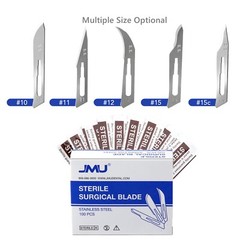 100Pcs/Box JMU Dental Sterile Surgical Blades Scalpel Disposable Stainless Steel