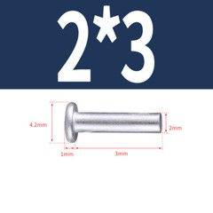 Aluminium Flat Head Solid Rivets Diameter 2mm, 3mm, 4mm, 5mm, 6mm, 8mm Rivet