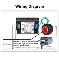 70*40*39mm Compact, Durable Digital LCD AC Panel Meter Easy To Install