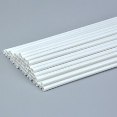 White ABS Round Hollow Tube 2mm-8mm Styrene Plastic Pipe DIY Model Crafts 250mm