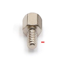 4#-40*5 Copper Nickel Plated Hex Standoff Spacer Screws Pillar PC Computer Bolts