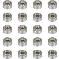 20Pcs 693ZZ Ball Bearing 3 x 8 x 4mm Double Shielded Deep Groove Chrome Bearings