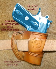 Gary C’s Leather Avenger Left Hand OWB HOLSTER for Colt 1911 Officers 3.5″