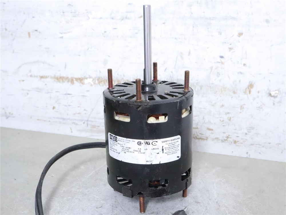 FASCO D1126 Refrigeration Fan Motor 71635755 1/15HP 1550/1300RPM 208/230V 1.1A