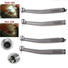 Dental (LED Optic E-generator) Handpiece High Speed Turbine 2/4Hole USA