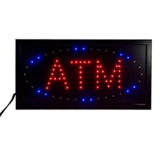 LED ATM Sign Flashing ATM Sign Animated ATM Light Box Window Sign ATM Machine