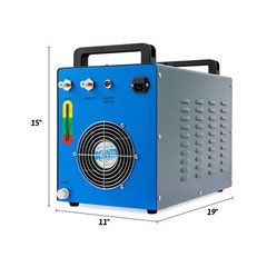 OMTech CW-3000 Water Chiller for 40W 50W CO2 Laser Engraver with 2 Pack Coolant