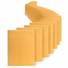 Yellow Kraft Air Bubble Mailer Padded Envelope Size 0 1 2 3 4 5 6 7 00 000 DVD