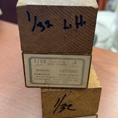 🔥Young Bros Gruv-Grip 1/32″ Steel Stamps A-Z Full Set Reversed L.H. , New🇺🇸