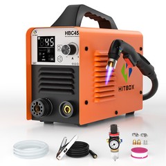 HITBOX 45A Plasma Cutter – 110/220V Non-Touch Non-HF Pilot Arc，LED Display USA