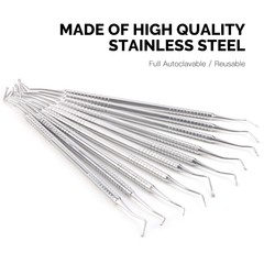 10 Style Dental Spoon Excavator Double Ended Instruments Stainless Steel Tooth