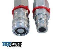 TL25 #12 JIC Flat Face 1/2 body Hydraulic Quick Connect Coupler Set Skid Steer